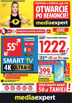 Pogląd gazetki "Mediaexpert promocje - Otwarcie po remoncie Łódź" ze sklepu Mediaexpert ważnej od 07.05.2026
