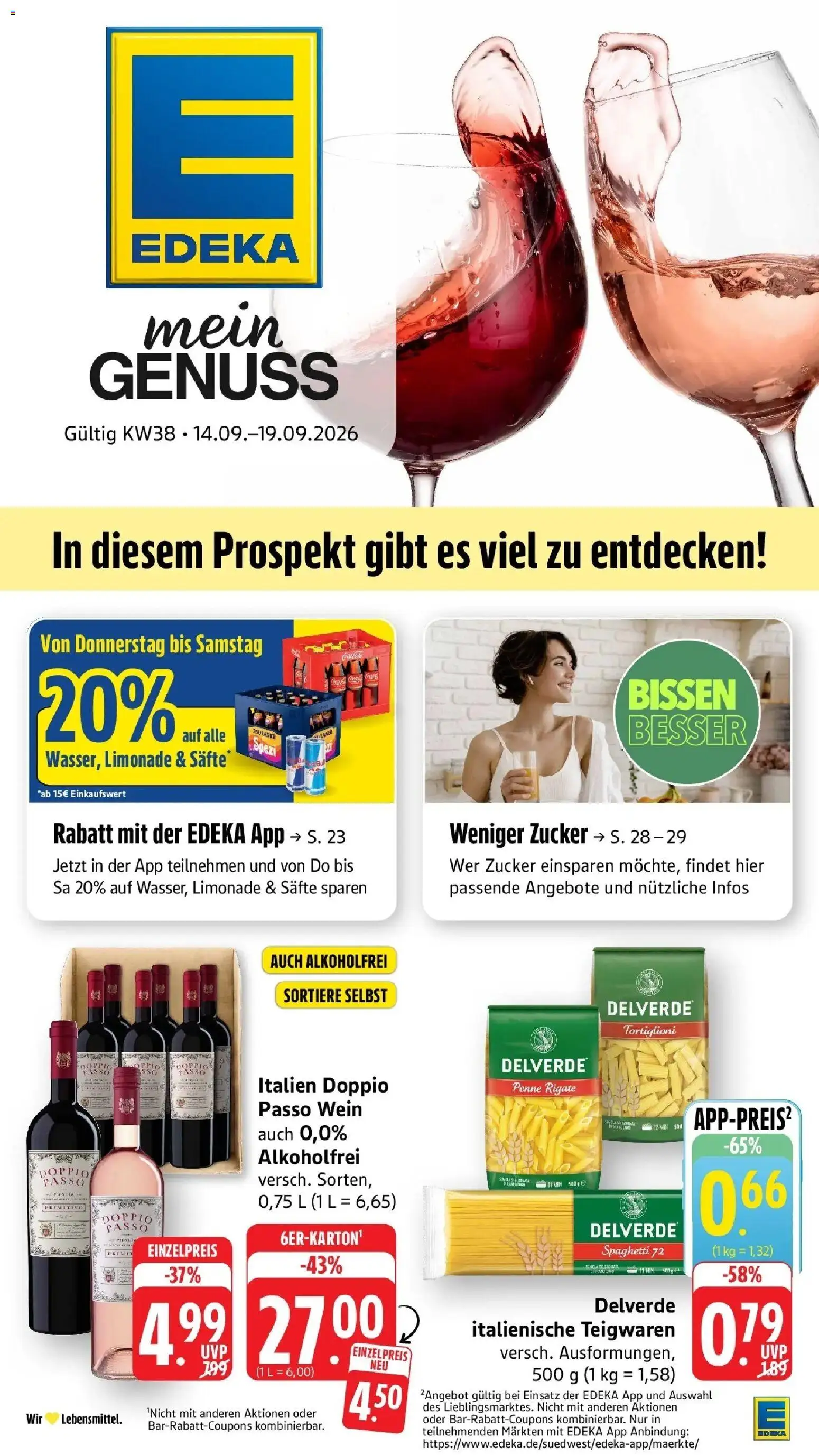 Vorschau von dem Prospekt des Geschäftes Edeka, gültig ab dem 14.09.2026