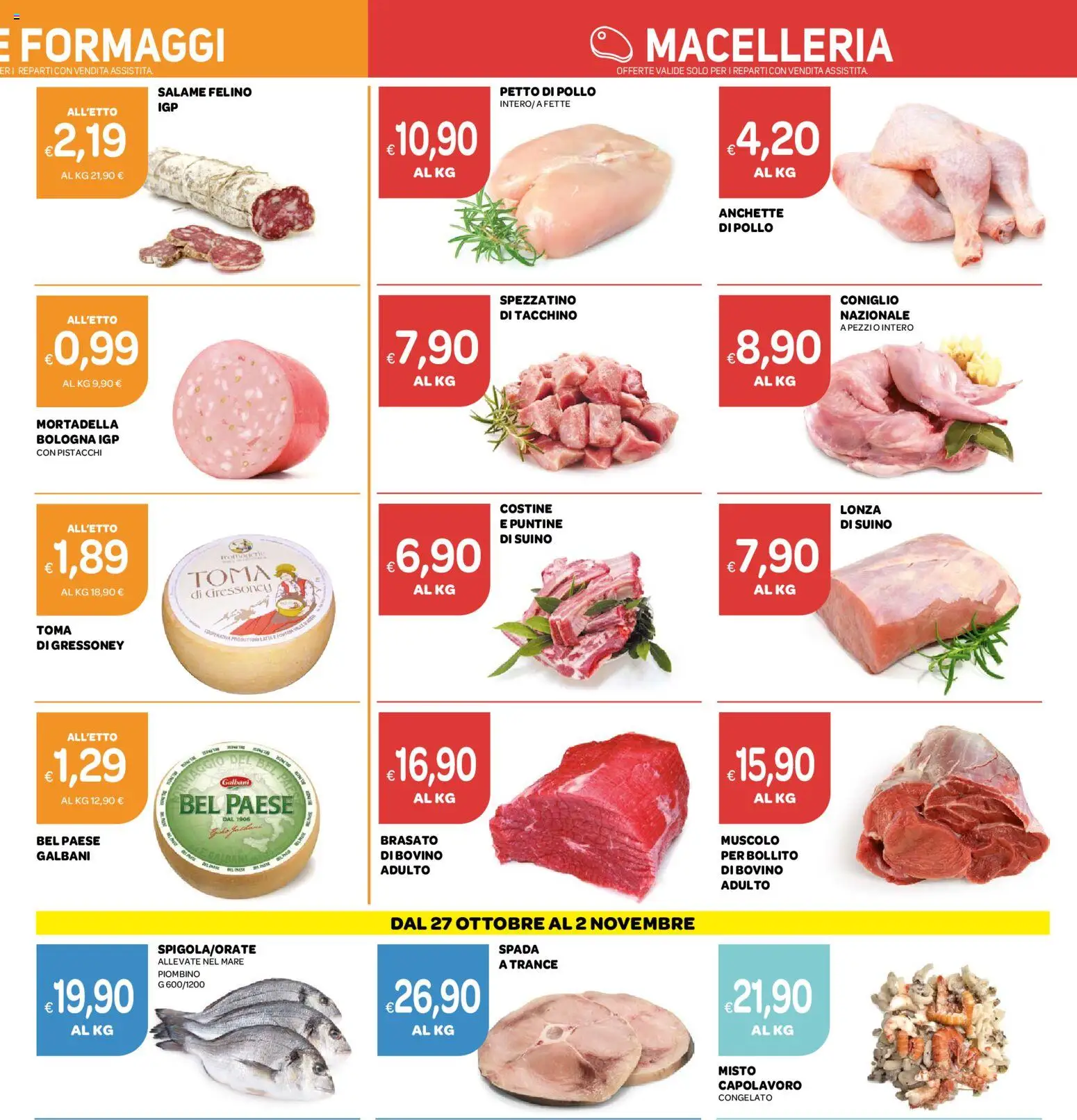 Anteprima dell'opuscolo Ekom volantino Toscana dal negozio Ekom valido da 20/10/2026 - Pollo, Tacchino, Mortadella, Bovino, Petto di Pollo, Pistacchi, Salame, Suino