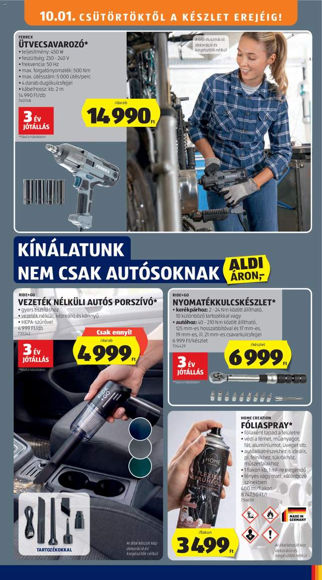 Új Aldi akciós újság 10.01.