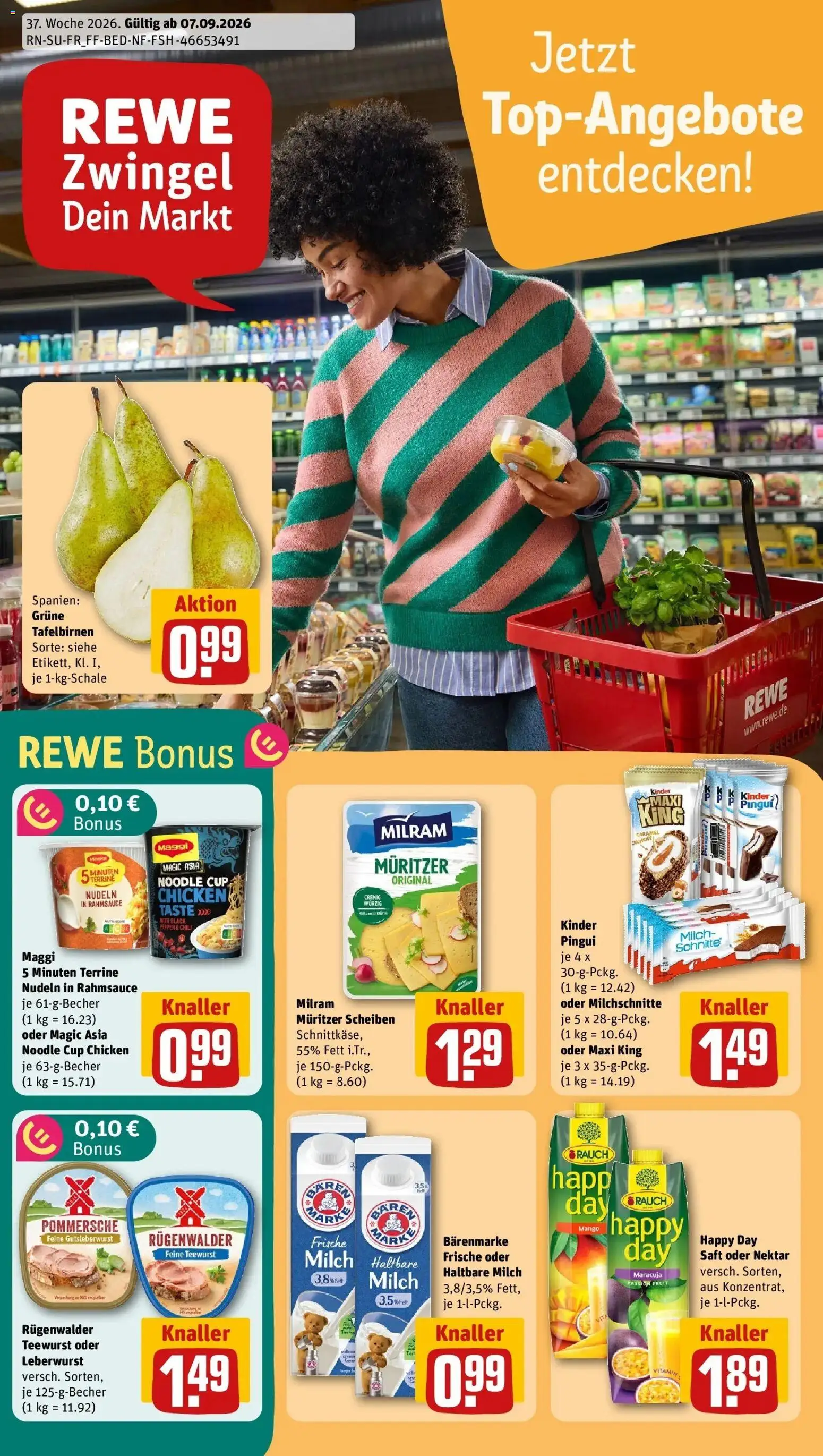 Vorschau von dem Prospekt des Geschäftes Rewe, gültig ab dem 07.09.2026