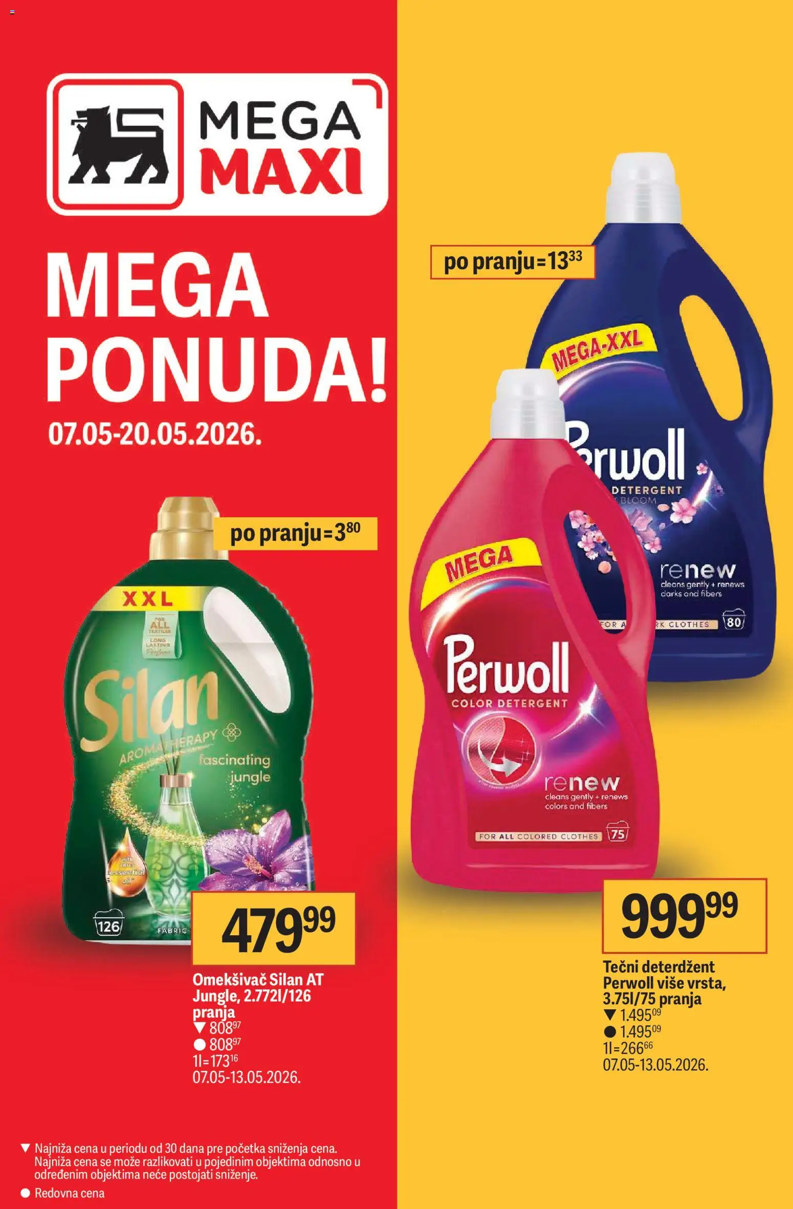 Pregled Mega Maxi kataloga - važi od 07.05.2026