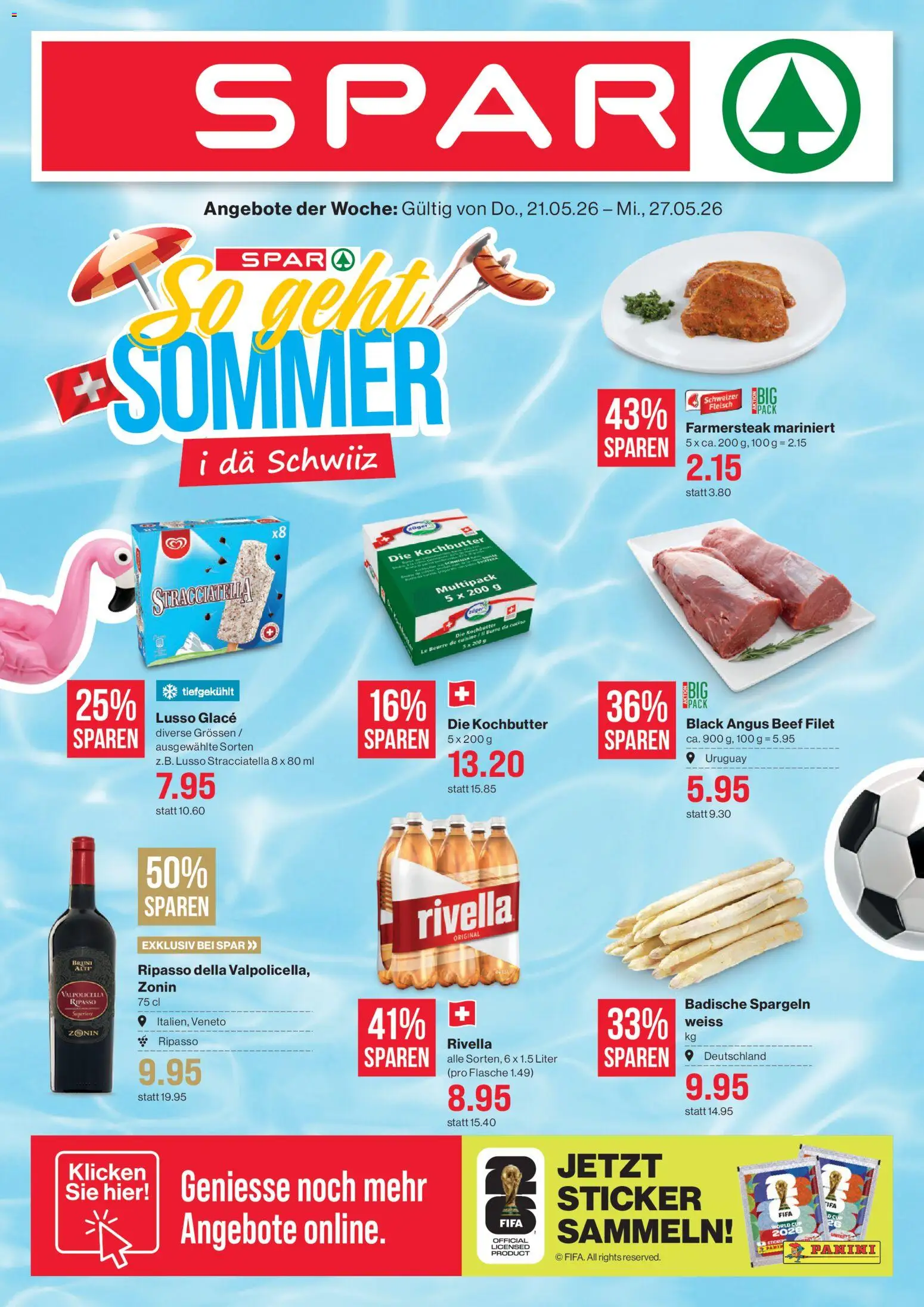 Vorschau des Merkblatts SPAR Handels AG vom Shop SPAR gültig von 21.05.2026 bis 27.05.2026