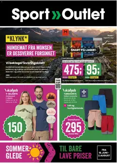 Forhåndsvis Sport Outlet Sommerglede til bare lave priser fra butikk Sport Outlet gyldig fra 16/06/2026