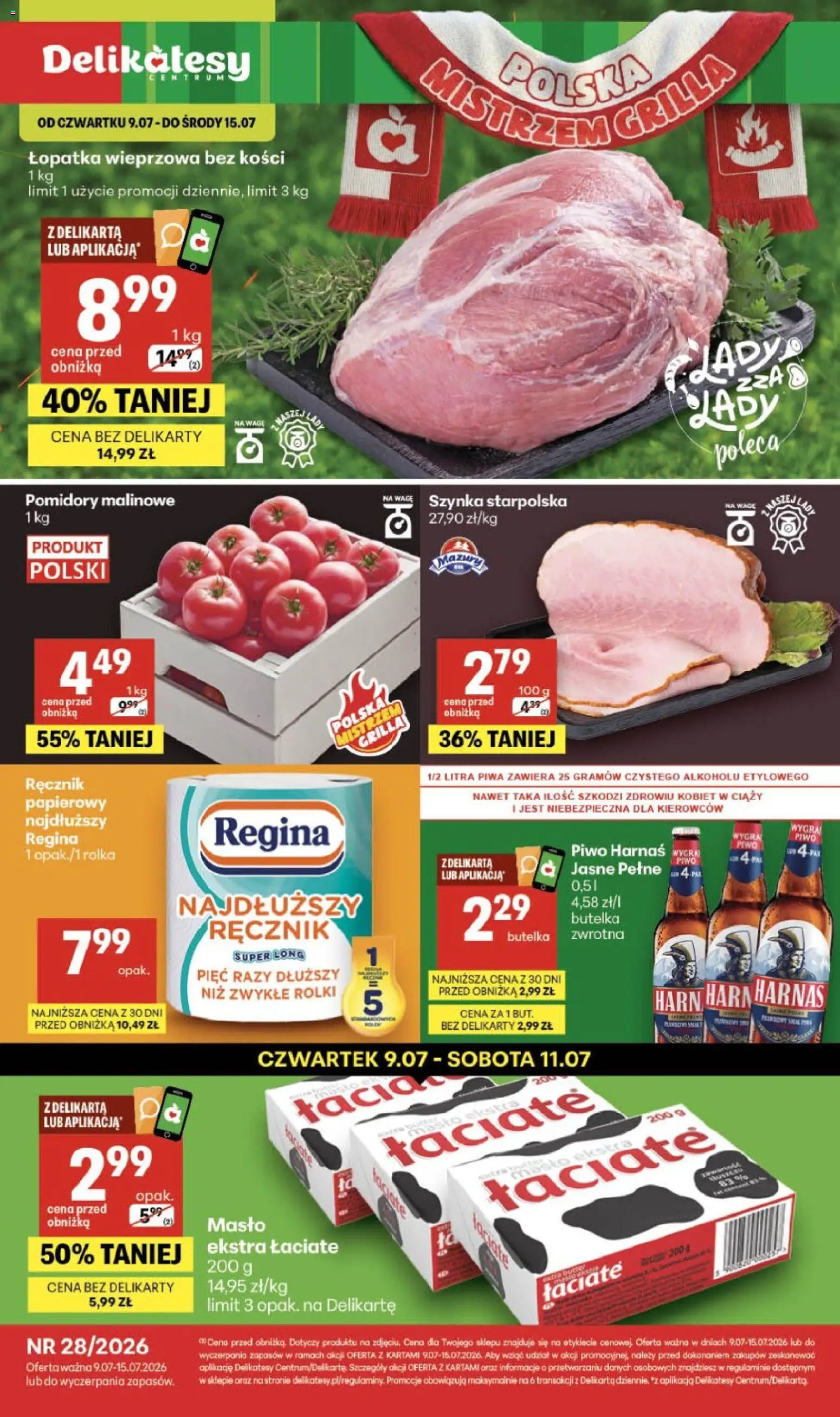 Pogląd gazetki "Delikatesy Centrum gazetka" ze sklepu Delikatesy Centrum ważnej od 09.07.2026