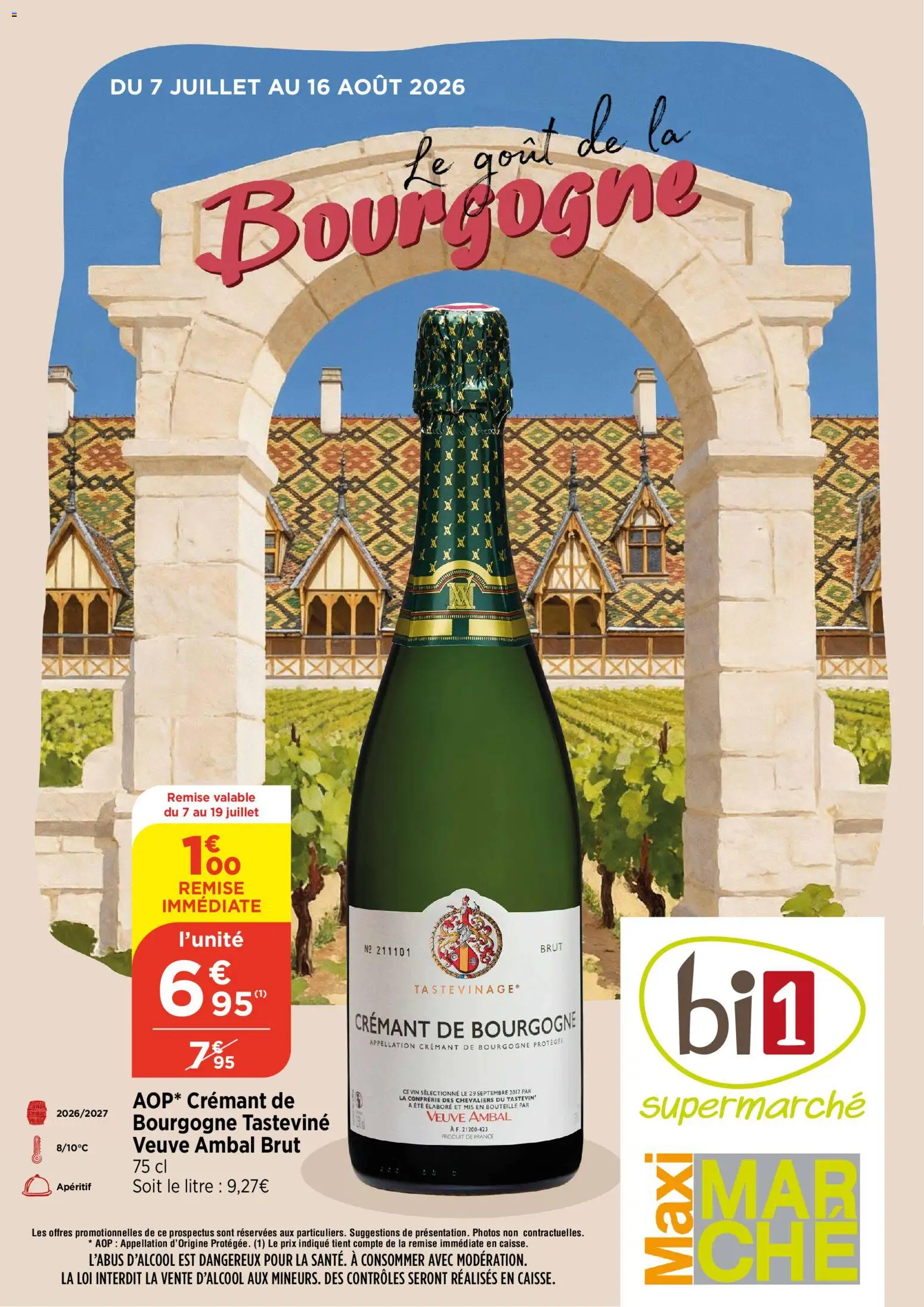 Prévisualisation de bi1 Catalogue Bourgogne du magasin bi1 formulaire valide 07/07/2026 - Vin, Bourgogne, Apéritif, Bouteille, Crémant, Crémant de bourgogne
