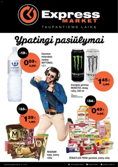 Express market parduotuvės leidinio Express market leidinys galiojančio nuo 2026.05.10 peržiūra