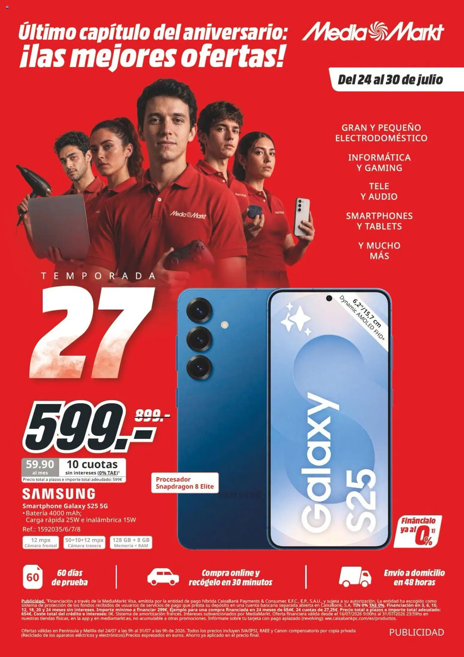 Vista previa del folleto de la tienda Media Markt válido desde el 24/07/2026 - Cámara, Batería, Smartphone, Audio