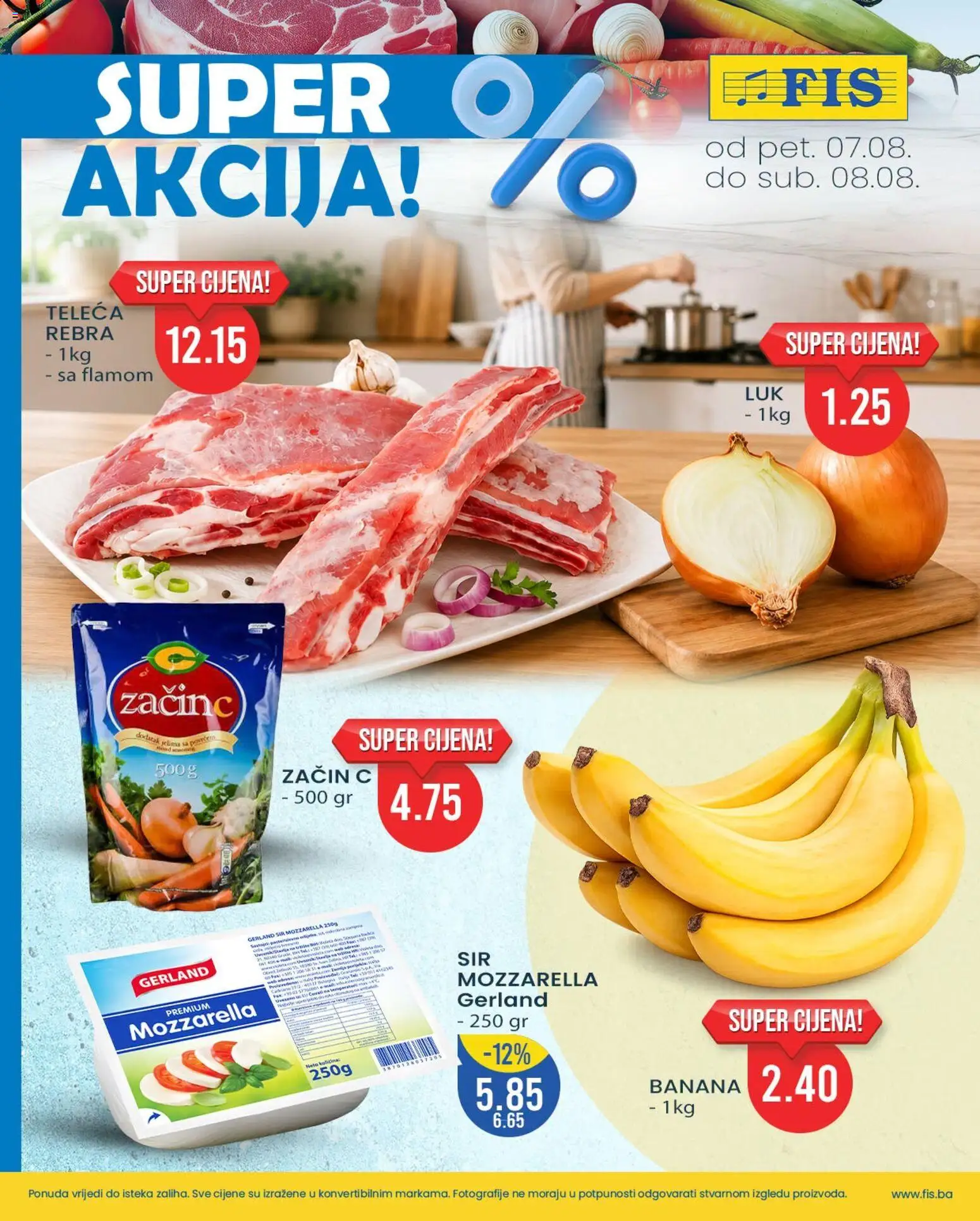 Pregled letka FIS super akcija trgovine FIS vrijedi od 07.08.2026