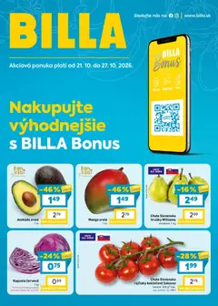 Náhľad Billa letáku platného od 21.10.2026