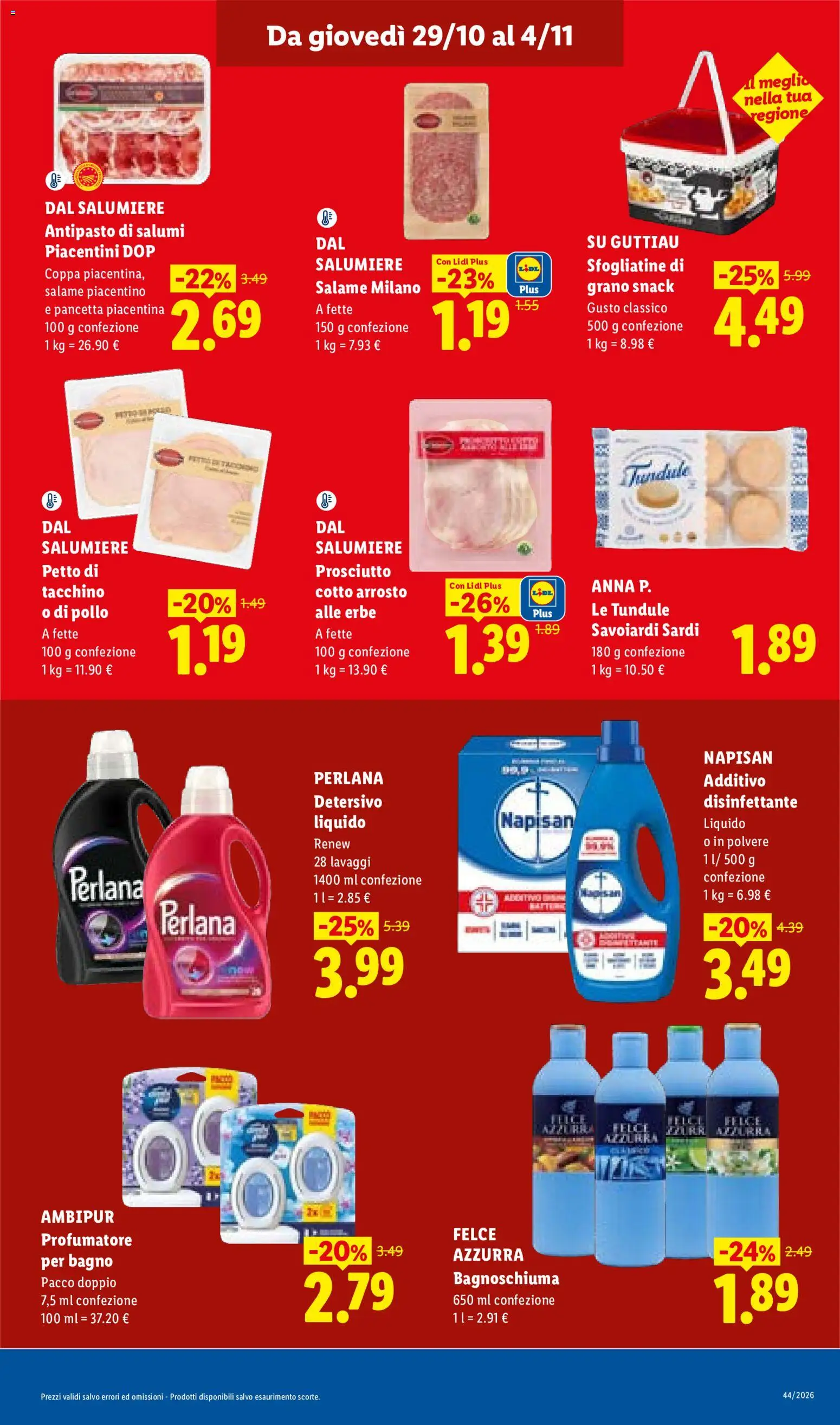 Anteprima dell'opuscolo Lidl volantino Sardegna dal negozio Lidl valido da 29/10/2026