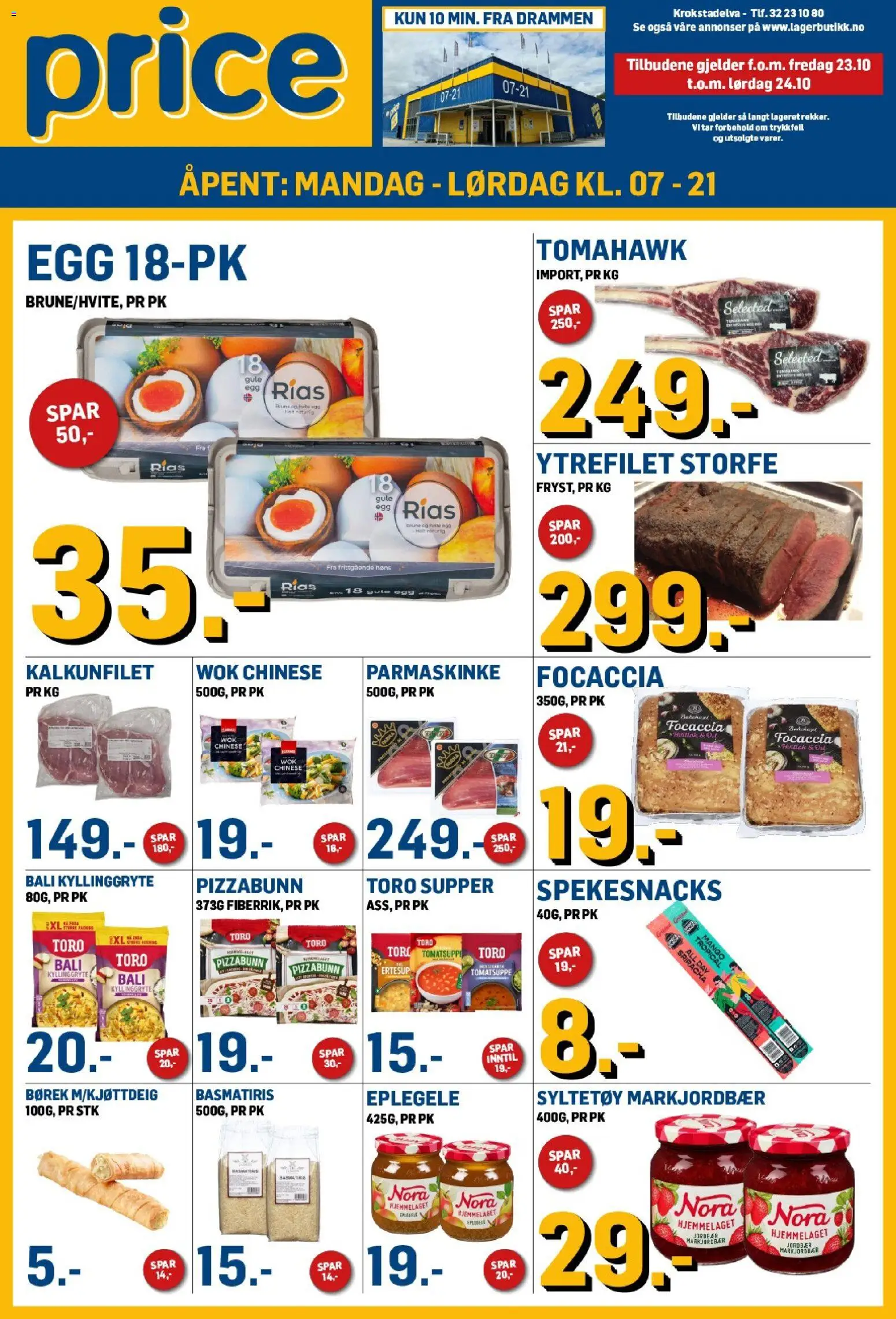 Forhåndsvis Price Lagerbutikk kundeavis krokstadelva fra butikk Price Lagerbutikk gyldig fra 23/10/2026