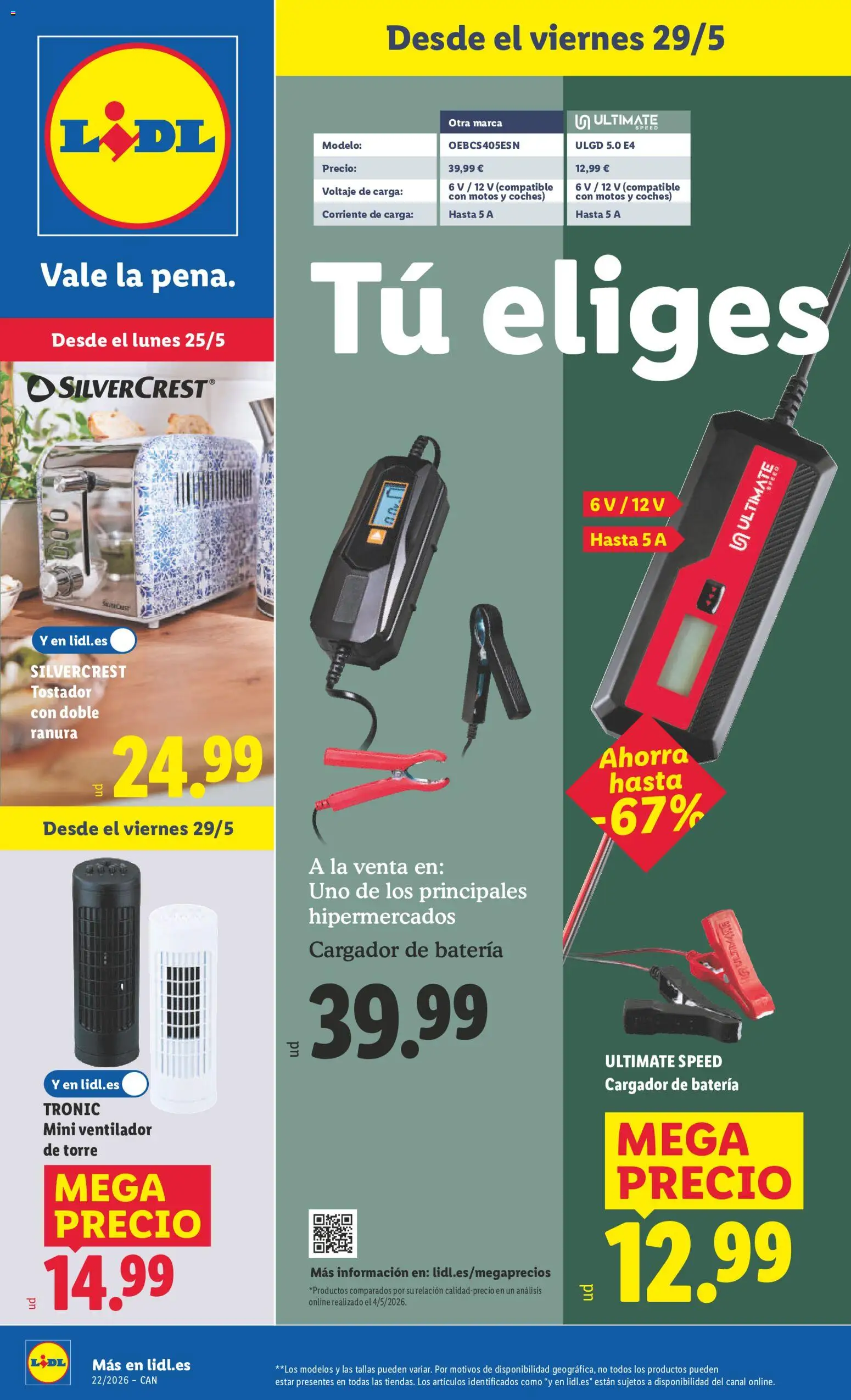 Vista previa del folleto de la tienda Lidl válido desde el 25/05/2026 