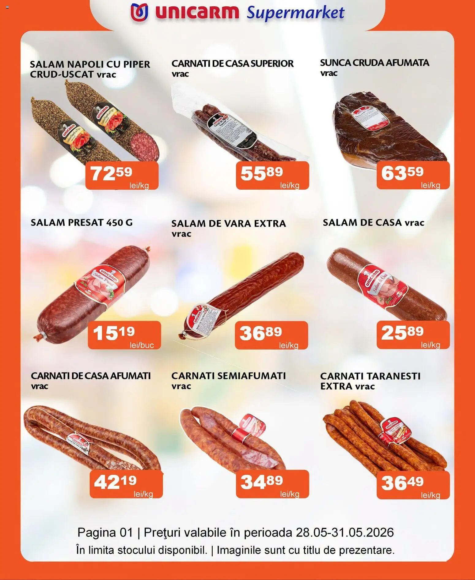 Previzualizarea de cataloage: Unicarm Unicarm Catalog Carne valabil de la 28.05.2026
