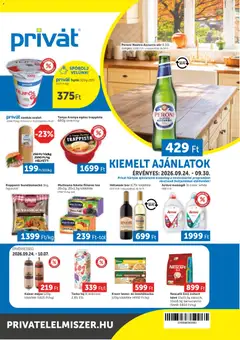 PRIVÁT - PRIVÁT akciós újság megtekintése, amely érvényes 2026.09.24.-től