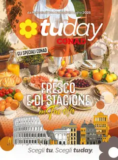 Anteprima dell'opuscolo Conad volantino Tuday Lazio dal negozio Conad valido da 15/07/2026