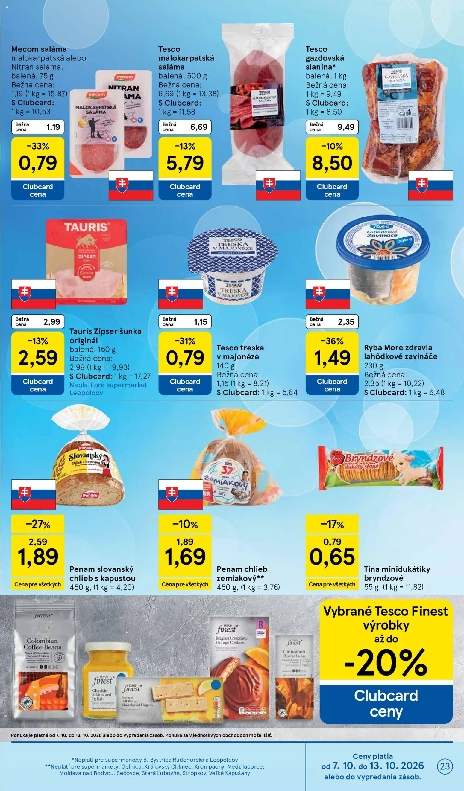 Náhľad Tesco letáku platného od 07.10.2026