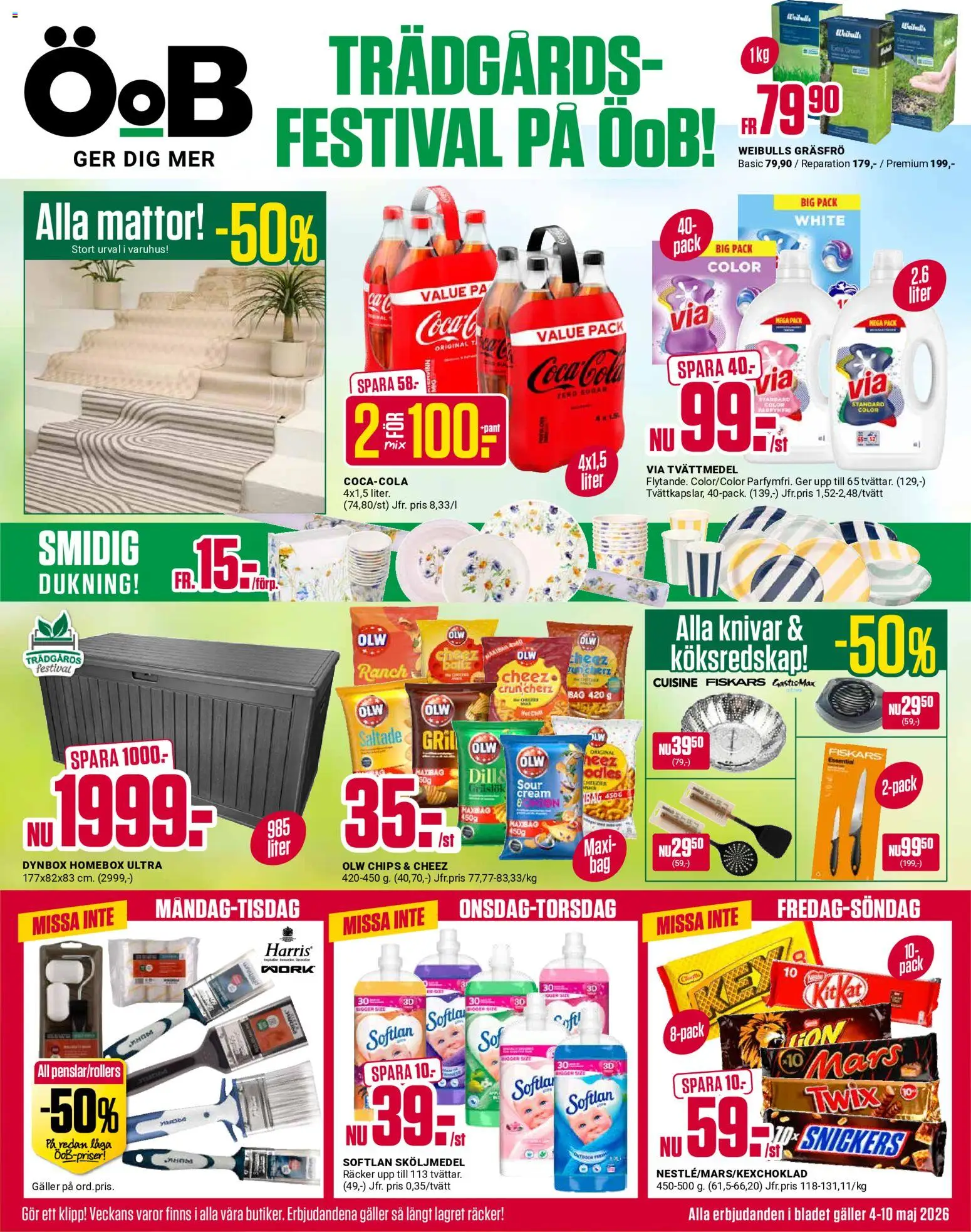 Förhandsgranska reklamblad ÖoB erbjudanden från butik ÖoB gäller från 04/05/2026
