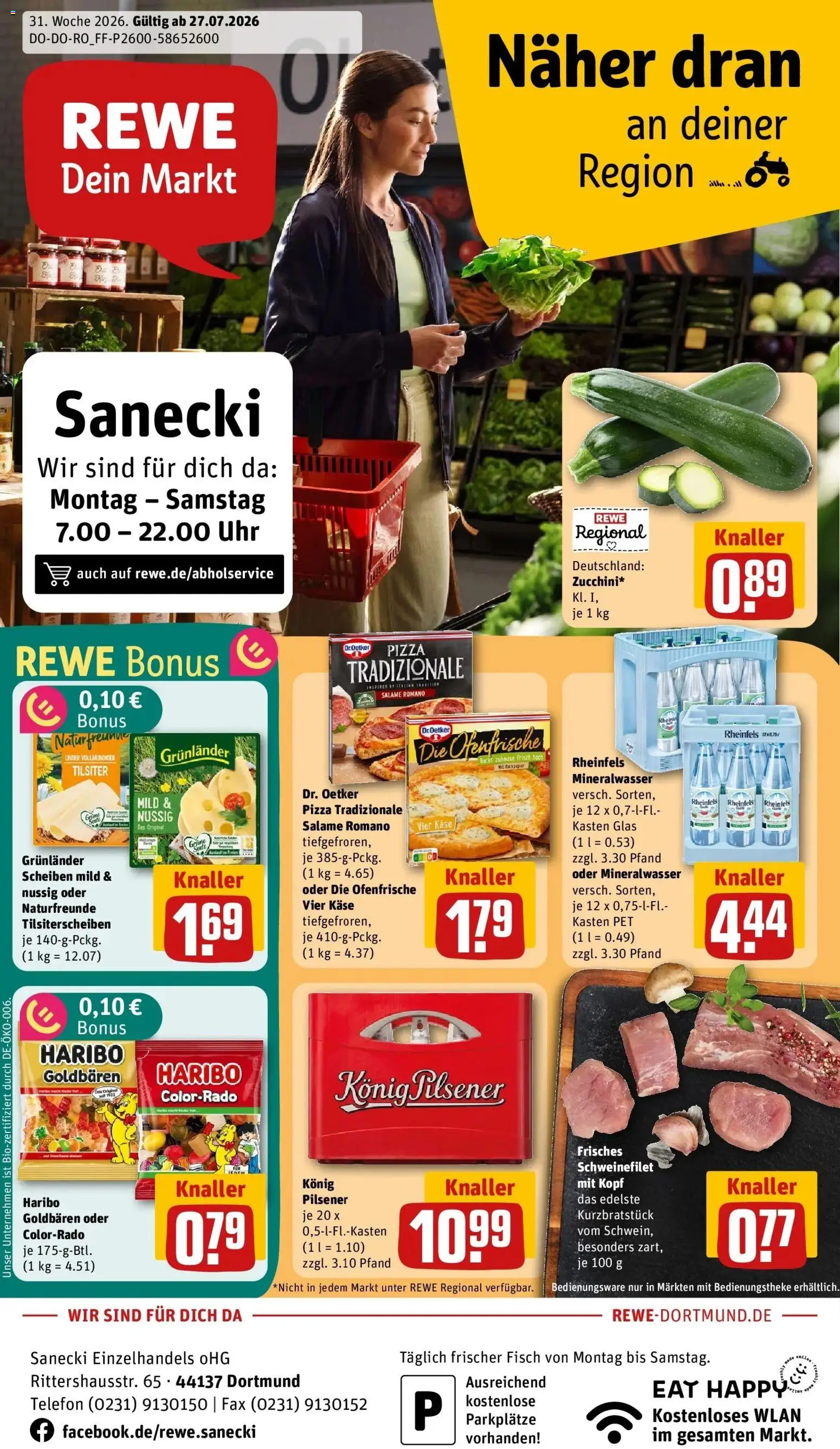 Vorschau von dem Prospekt des Geschäftes Rewe, gültig ab dem 27.07.2026