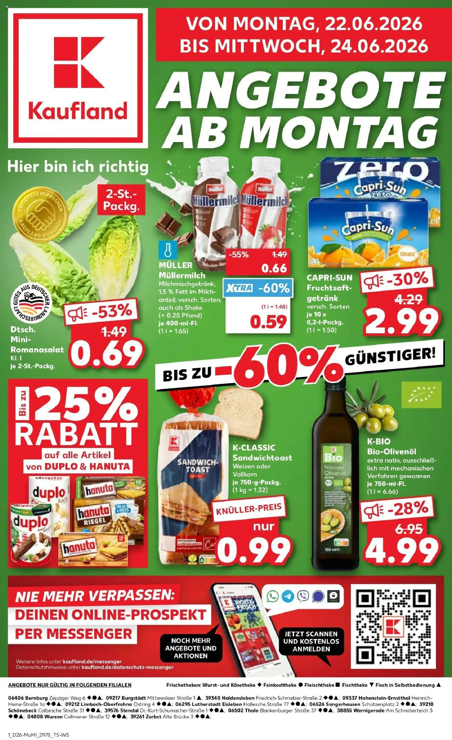 Vorschau von dem Prospekt des Geschäftes Kaufland, gültig ab dem 22.06.2026