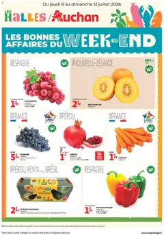 Prévisualisation de Auchan les bons plans du week-end dans votre hyper du magasin Auchan formulaire valide 09/07/2026