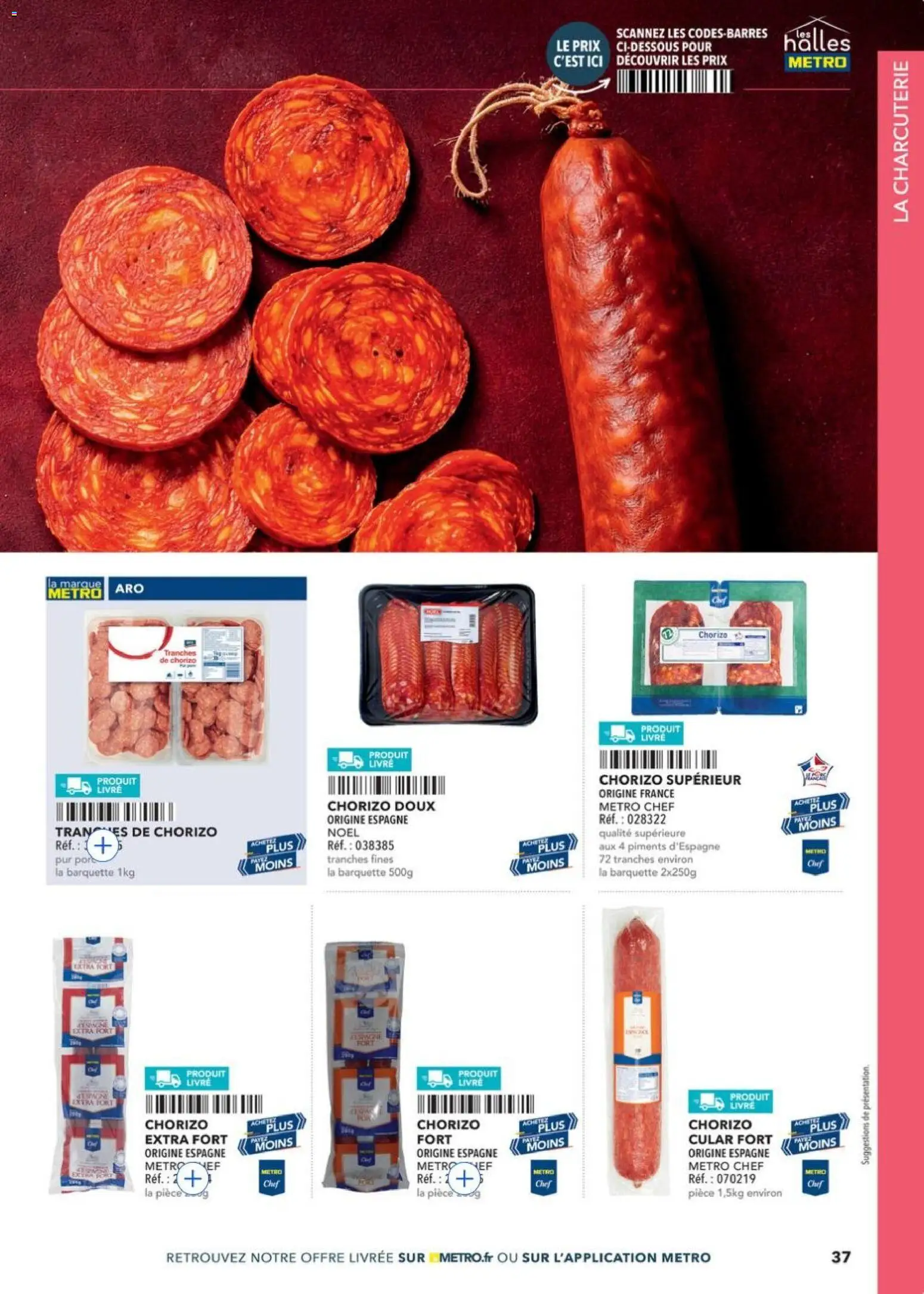 Prévisualisation de METRO - Guide Italie du magasin METRO formulaire valide 28/05/2026 - Livre, Charcuterie, Chorizo