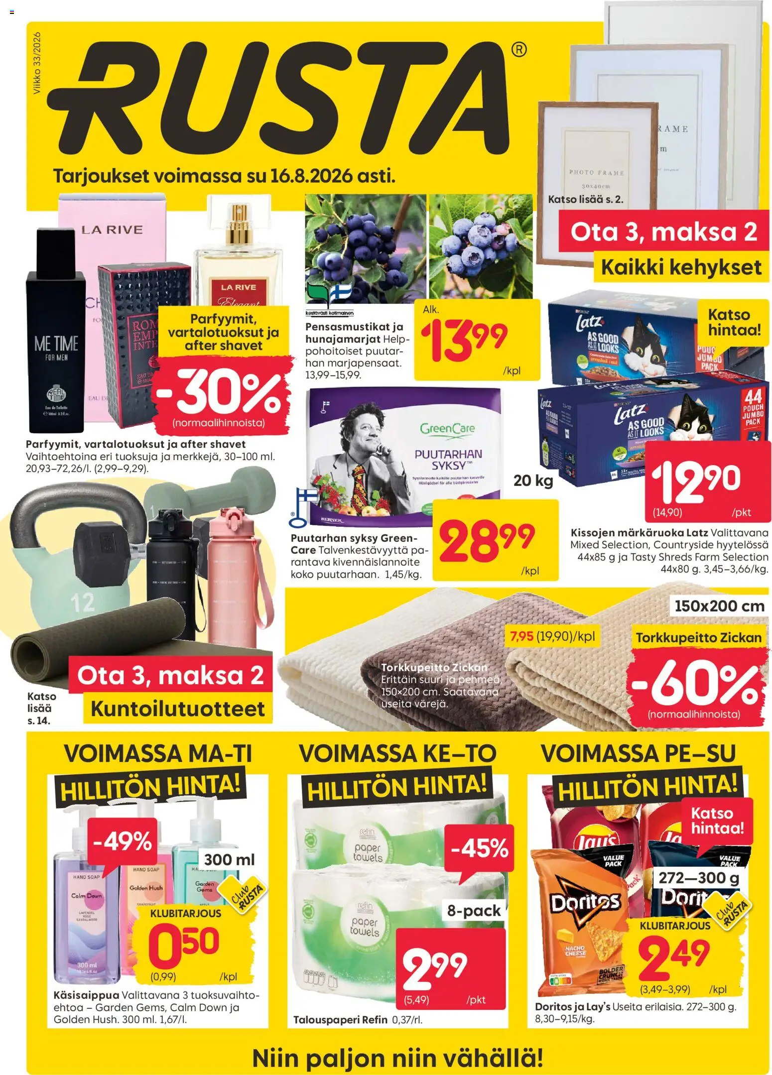 Kaupan Rusta Rusta tarjoukset esikatselu, voimassa 10/08/2026