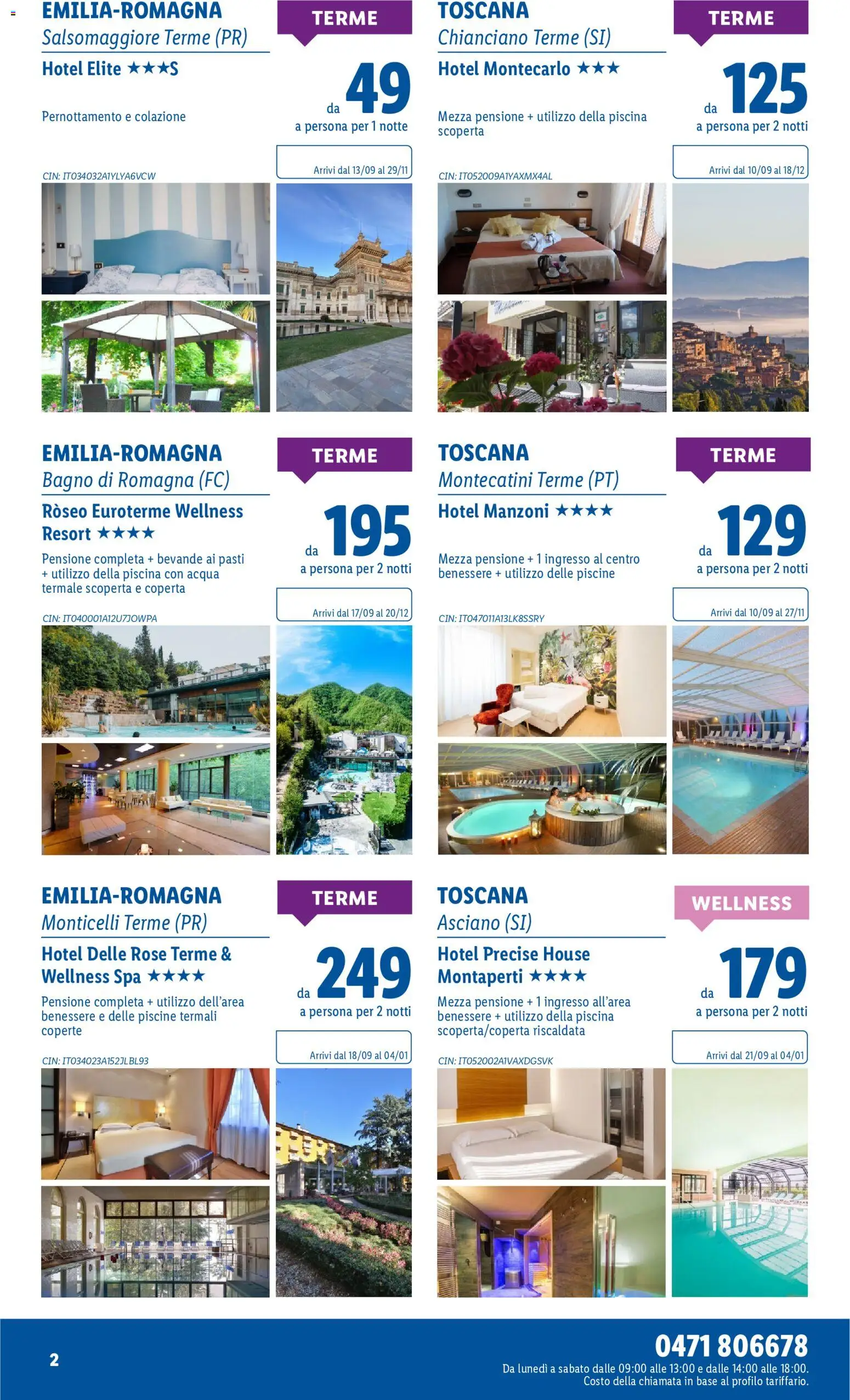 Anteprima dell'opuscolo Lidl volantino Viaggi dal negozio Lidl valido da 07/09/2026 - Piscina, Acqua, Bagno, Coperta, Bevande