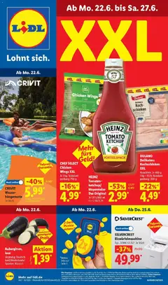 Vorschau von dem Prospekt des Geschäftes Lidl, gültig ab dem 22.06.2026