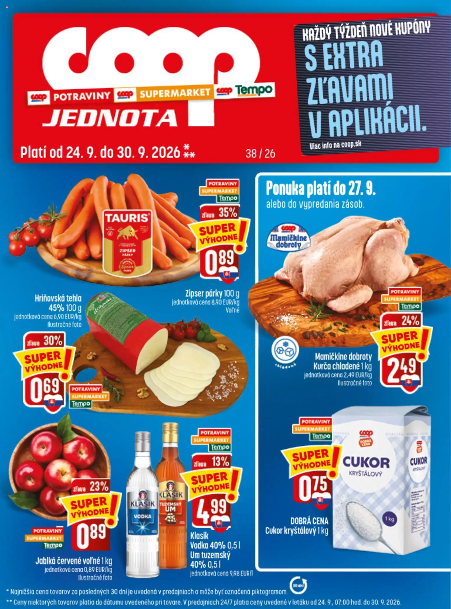 Náhľad COOP Jednota letáku platného od 24.09.2026