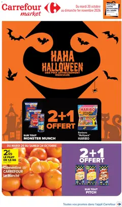 Prévisualisation de Carrefour Market Haha Halloween, des prix affreusement ridicules du magasin Carrefour Market formulaire valide 20/10/2026