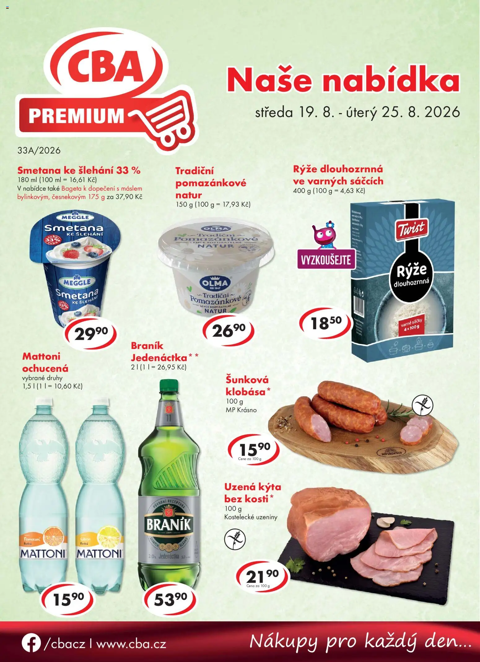 Náhled nabídky: CBA CBA leták - Premium platný od 19.08.2026