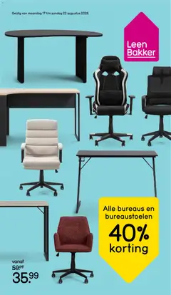 Voorbeeld van Leen Bakker Folder / Publicité van winkel Leen Bakker geldig vanaf 17/08/2026