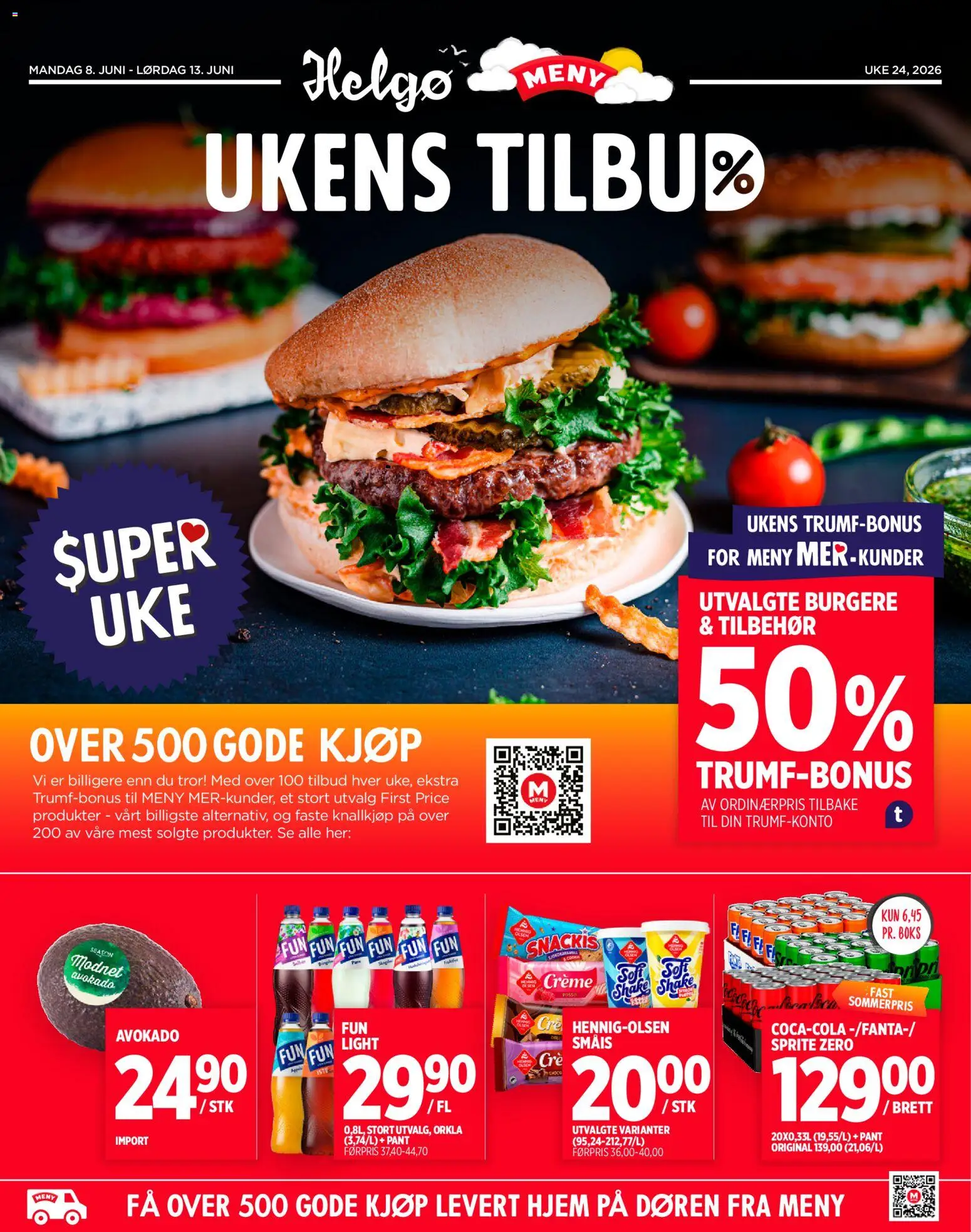 Forhåndsvis Meny Helgø kundeavis fra butikk Meny gyldig fra 08/06/2026