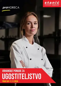 Pregled letka Stanić Discont proHoReCa trgovine Stanić Diskont vrijedi od 29.10.2026