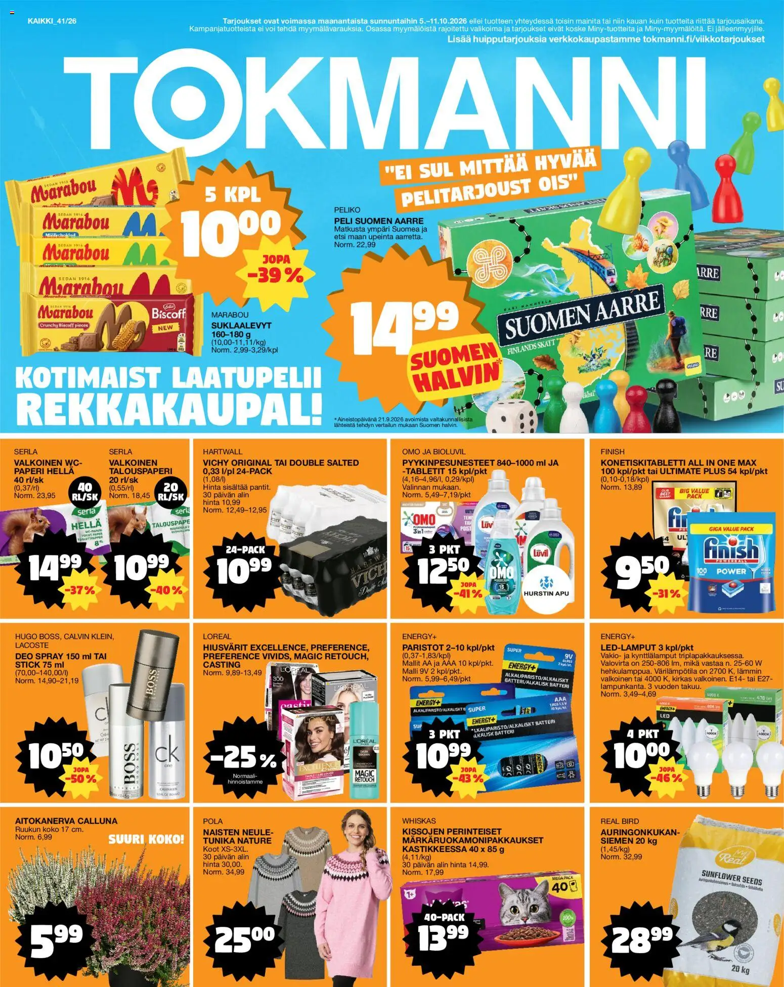 Kaupan Tokmanni Tokmanni tarjoukset esikatselu, voimassa 05/10/2026
