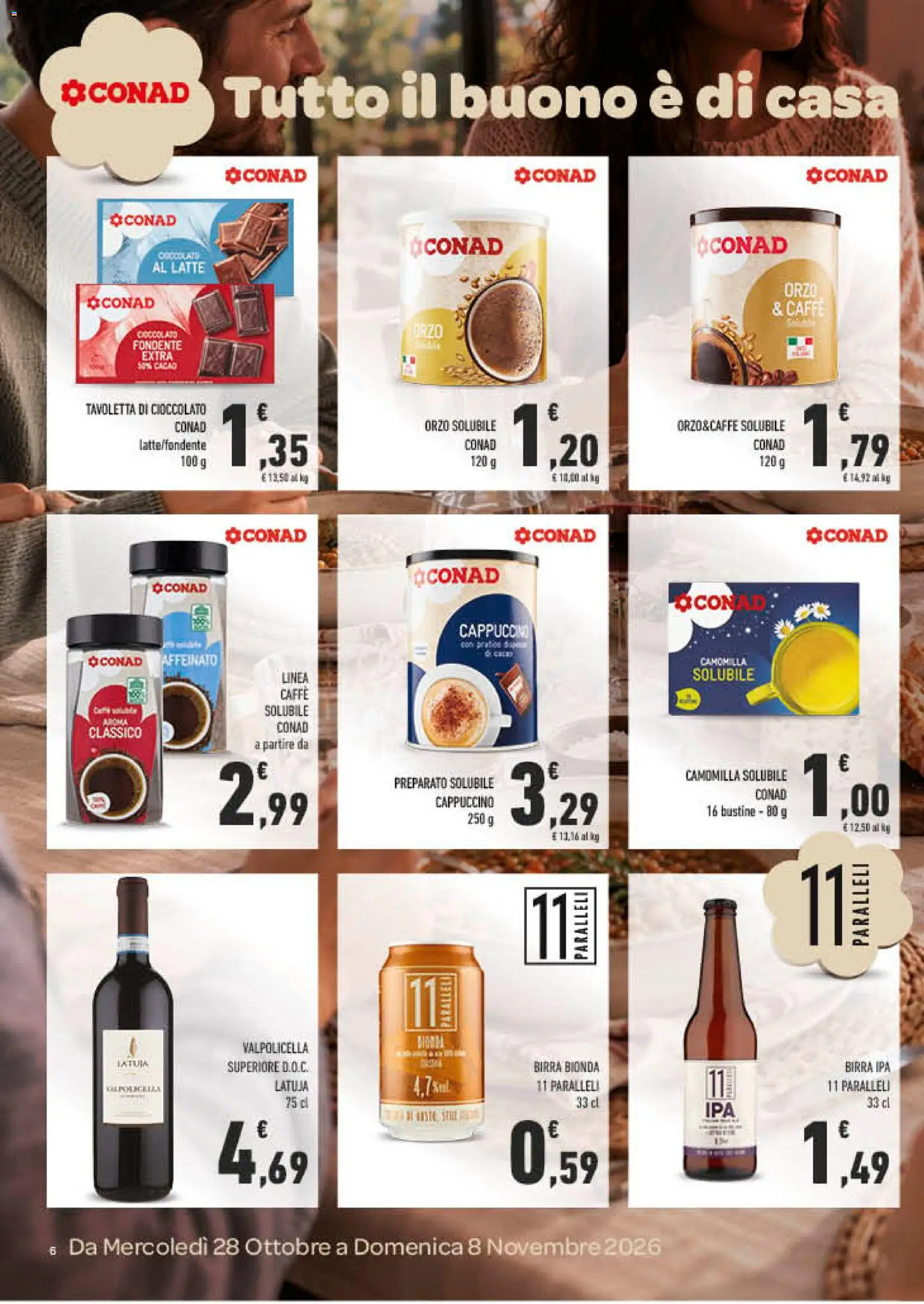 Anteprima dell'opuscolo Conad volantino Tutto il buono è di casa Campania dal negozio Conad valido da 28/10/2026