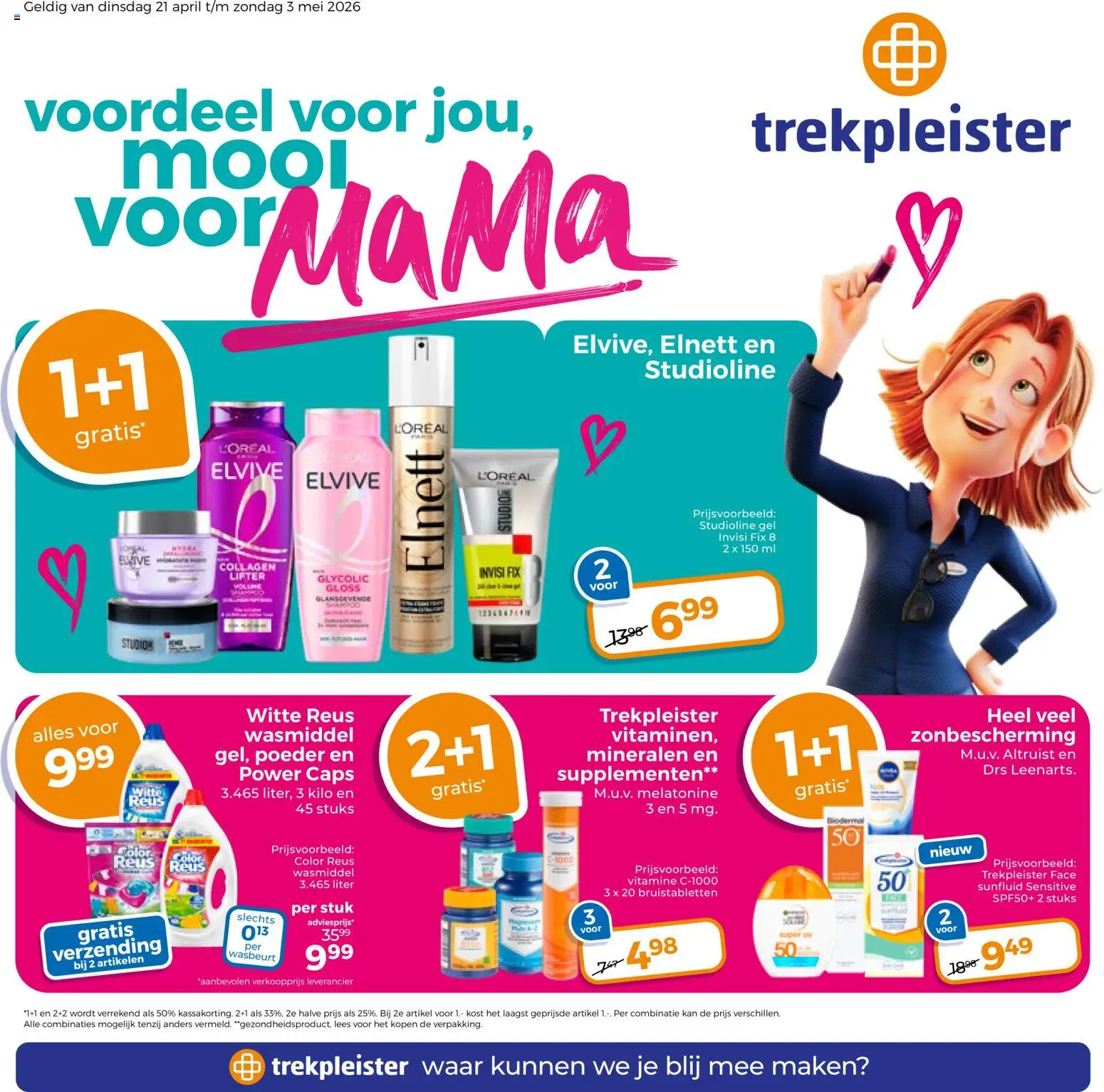 Voorbeeld van Trekpleister folder van winkel Trekpleister geldig vanaf 21-04-2026 - Wasmiddel, Kan, Supplementen, Gel, Poeder, Bruistabletten
