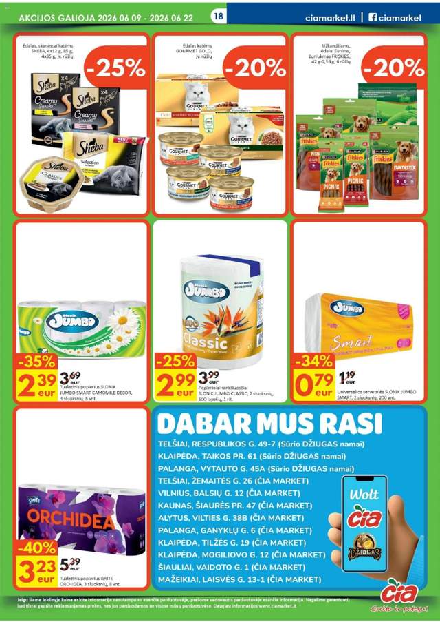 Naujas Čia market leidinys nuo 06.09