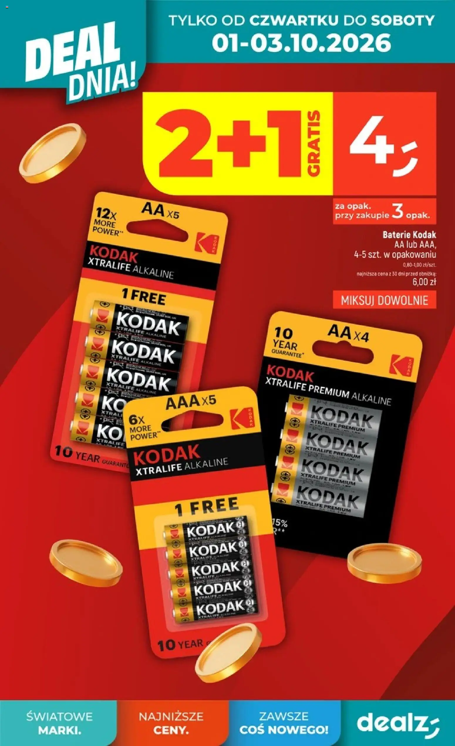 Pogląd gazetki "Dealz gazetka" ze sklepu Dealz ważnej od 01.10.2026