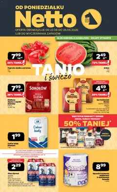 Pogląd gazetki "Netto gazetka od poniedziałku spożywcza" ze sklepu Netto ważnej od 22.06.2026