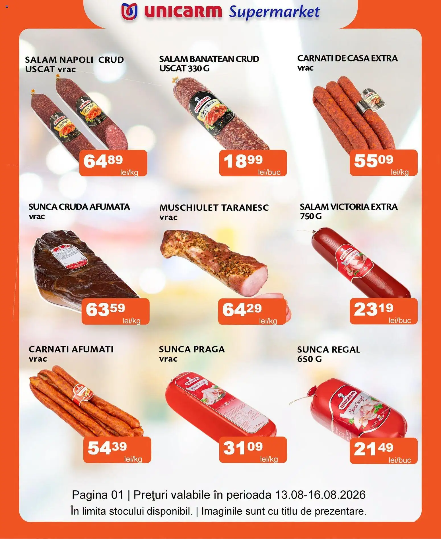Previzualizarea de cataloage: Unicarm Unicarm Catalog Carne valabil de la 13.08.2026