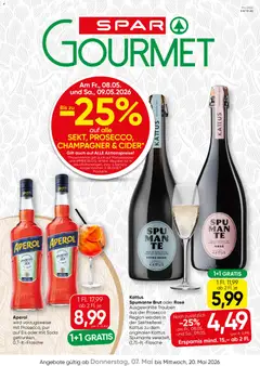 Vorschau der Angebote: SPAR Gourmet SPAR Gourmet Flugblatt gültig ab 07.05.2026