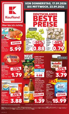 Vorschau von dem Prospekt des Geschäftes Kaufland, gültig ab dem 17.09.2026