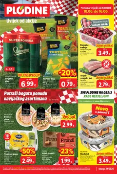 Pregled letka Plodine Katalog trgovine Plodine vrijedi od 10.06.2026