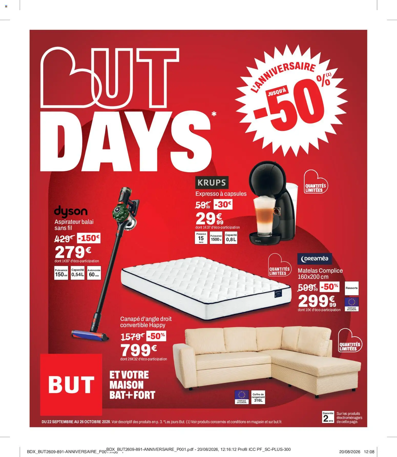 Prévisualisation de But catalogue but days du magasin But formulaire valide 22/09/2026
