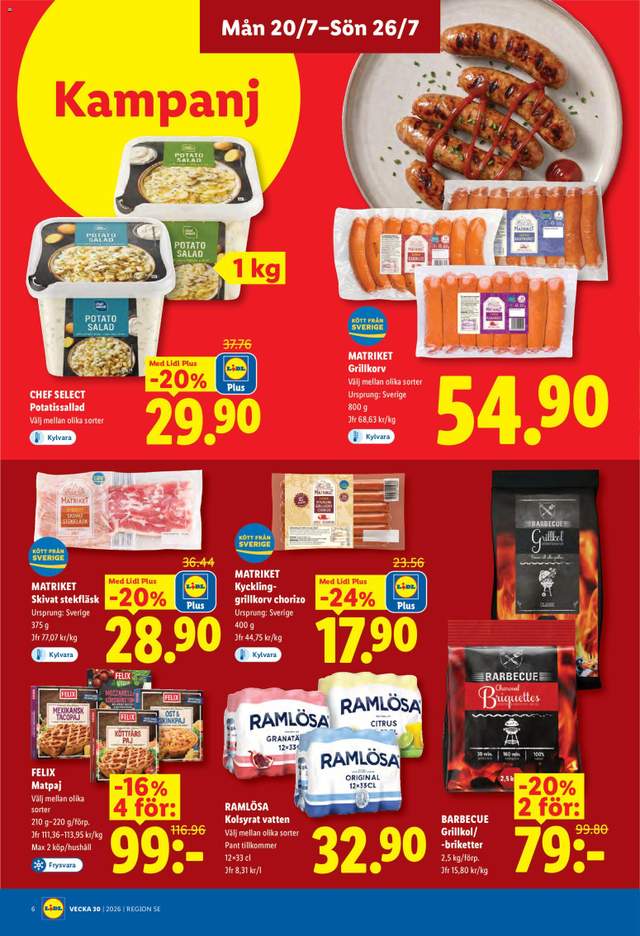 Nytt Lidl reklamblad från 20/07