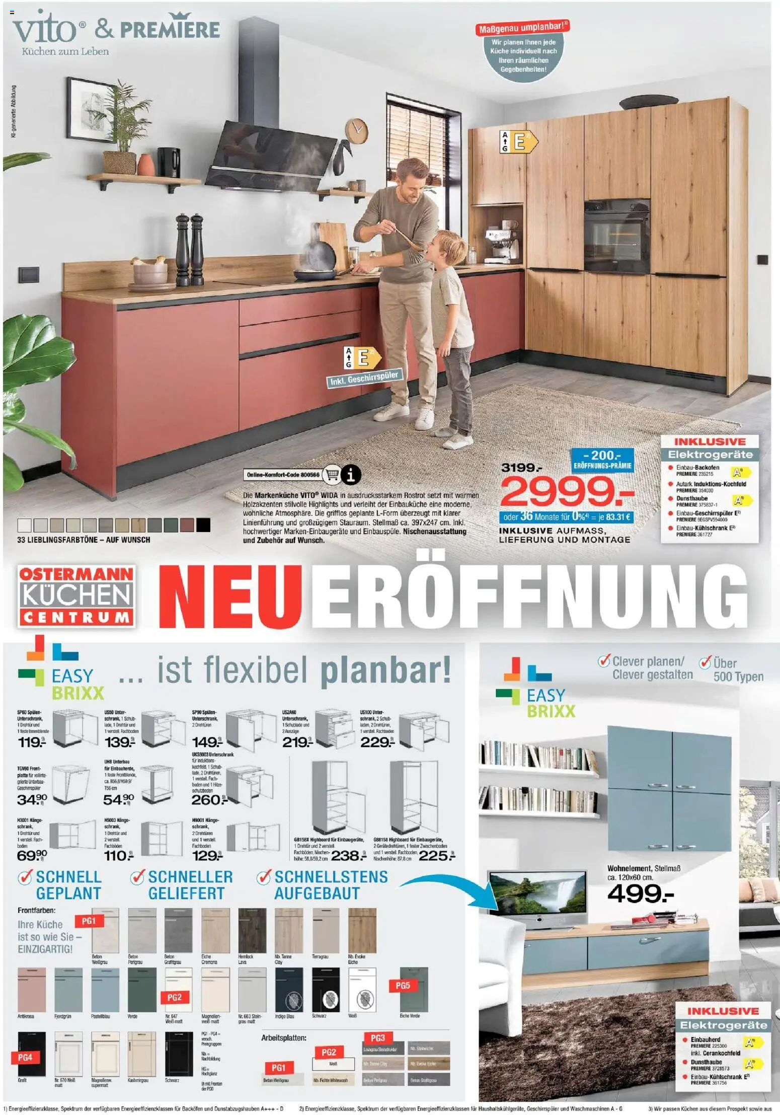 Vorschau von dem Prospekt des Geschäftes Ostermann, gültig ab dem 31.10.2026 - Kuchen, Küche, Geschirrspüler, Backofen, Einbauküche, HIghboard, Grat, Unterschrank