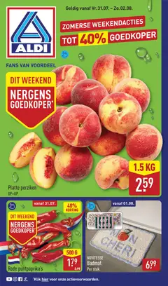 Voorbeeld van Aldi folder - Weekendfolder van winkel Aldi geldig vanaf 31-07-2026