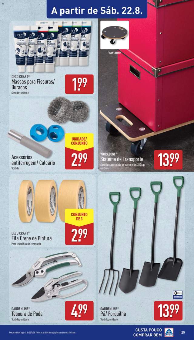 Novo folheto Aldi a partir de 17/08